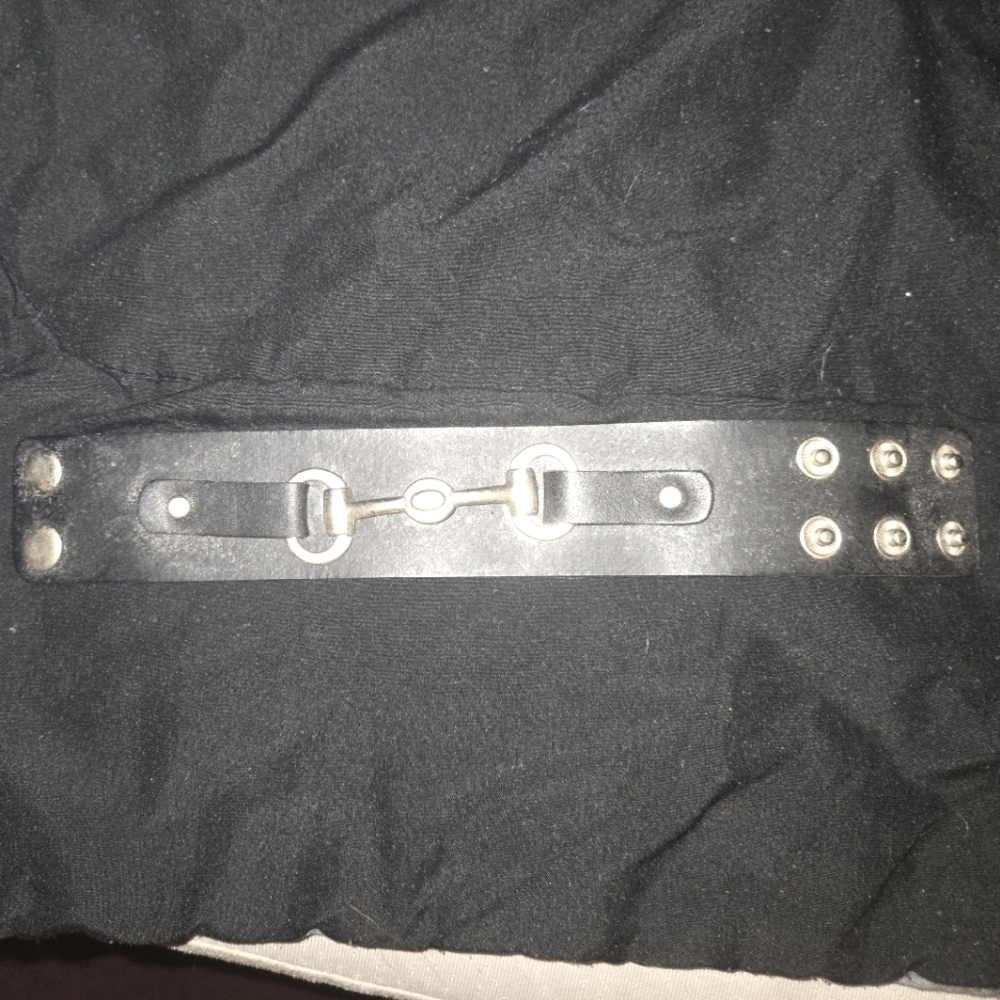 Black Leather Wrist bracelet